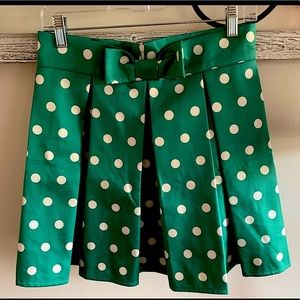 **SOLD** NWT CHICWISH PLEATED POLKA DOT SKIRT w/ BOW